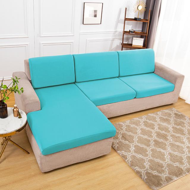 Elastischer, schlichter Sofa-Kissenbezug, leichter, atmungsaktiver Stoff, Sofabezüge für Wohnzimmer, waschbarer Möbel-Couch-Schutz