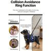 Dispositivo di Assistenza alla Sicurezza per Animali da Compagnia Pettorina Combinata con Paracolpi e Guinzaglio Regolabile per Cani Piccoli e Medi Uso Interno ed Esterno