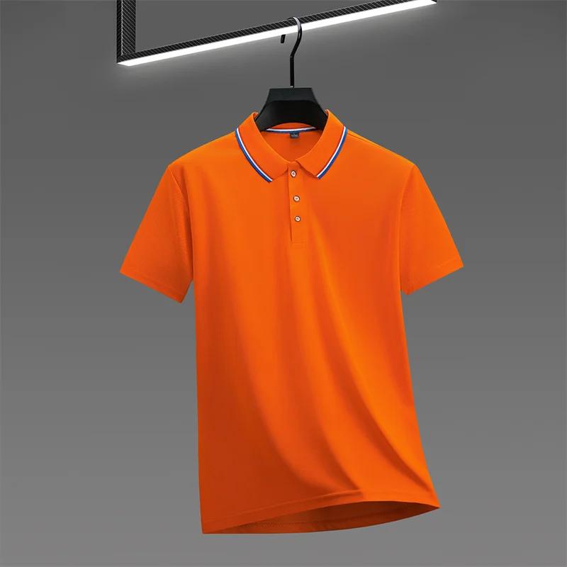 Men's Casual Solid Color Short Sleeve Polo Shirt 2026 Summer Fashionable Comfortable Versatile Top for Men