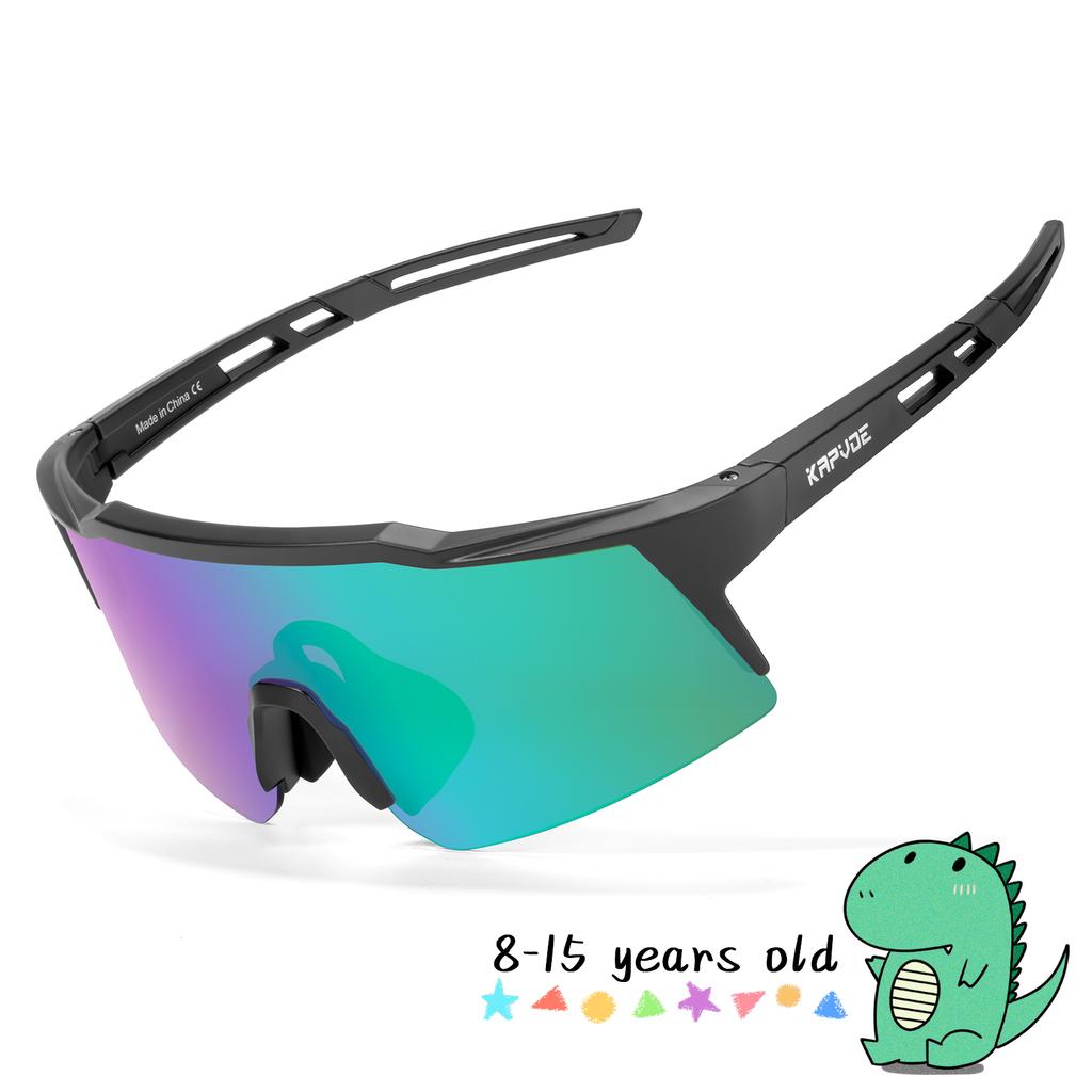 Kapvoe Photochromic Child Sunglasses UV400 Protection Sport Cycling Glasses Kids Boys Girls Fashion Bike Glasses Bicycle Eyewear