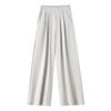 Urban Tencel Acetate Wool Elastic-Waist Wide-Leg Pants - Lazy Style