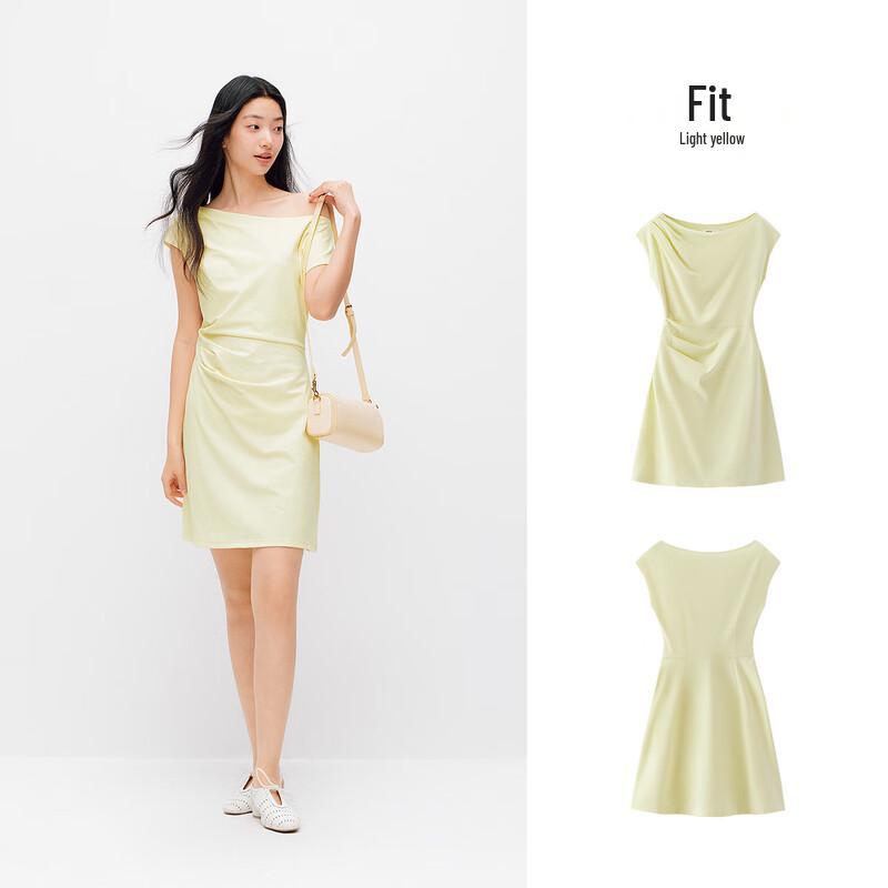 Semir Women's One-Shoulder Shirred Cooling Dress