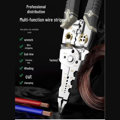 Baolian Multifunctional Electrician's Wire Stripper and Crimping Tool