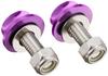 Creative Factory Posh 200382 Posh License Plate Cap Bolt & Nut Purple
