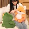 Chubby Dinosaur Fox Dog Cat Otter Plush Toy Soft Stuffed Cartoon Animal Doll Baby Sleeping Companion Pillow Kids Sweet Gifts