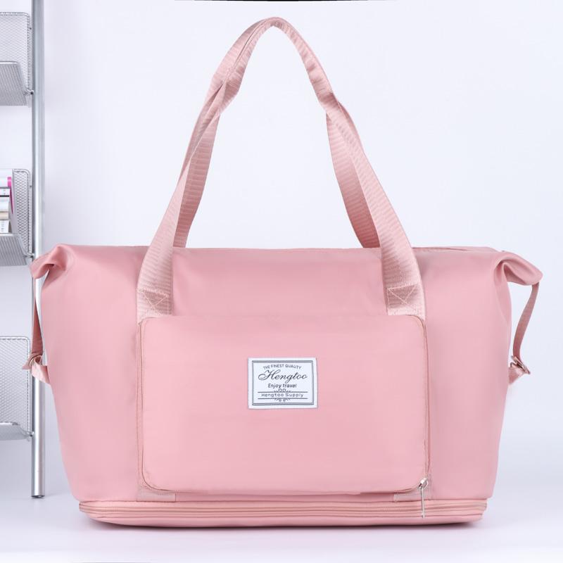 Fashion Casual Unisex Luggage Bag Oxford Solid Color Wear-resistant Waterproof Multi Pocket Large Capacity Storage Travel Bag