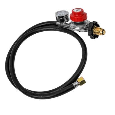 A25F-For Gas Tank Heater Compatible 4 Ft High Pressure For Gas Regulator 30PSI Gauge Pol Connector For Gas Flow Indicator With G