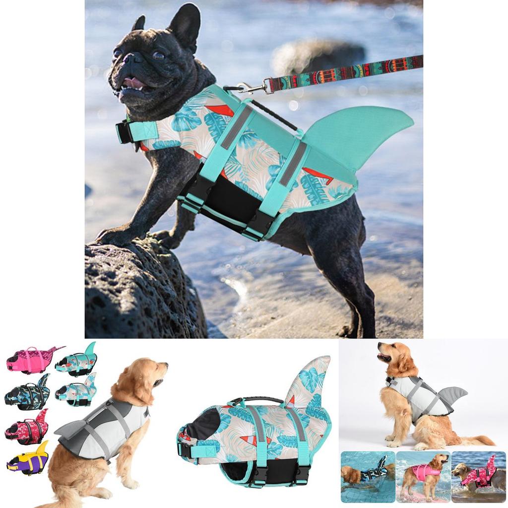 Vibrant Sailboat Pattern Dog Life Jacket For Small And Large Dogs