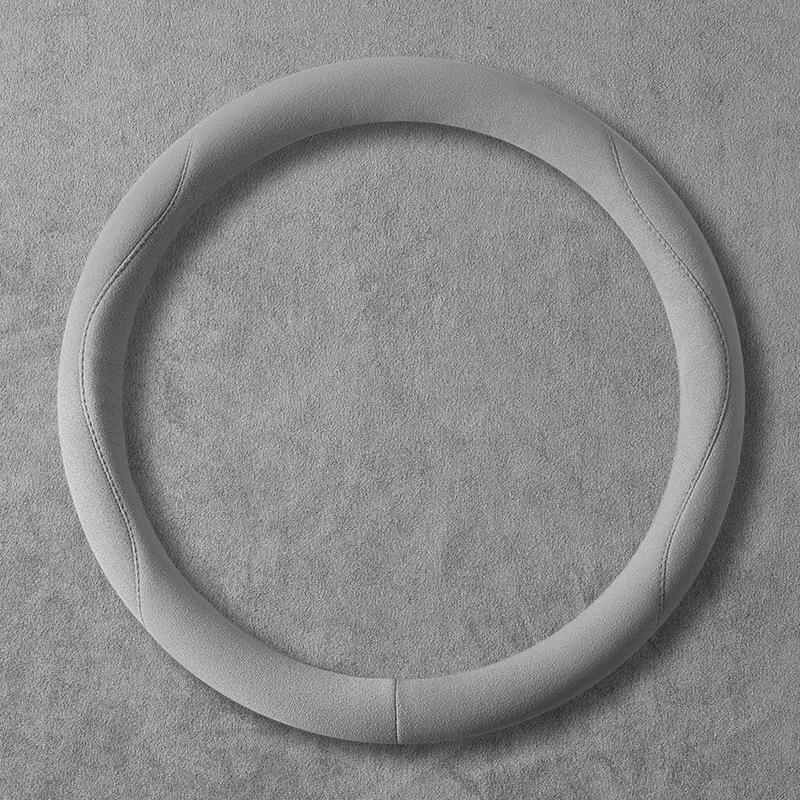 Universal Non-Slip Suede Steering Wheel Cover - Sweat-Absorbent, All-Season Design