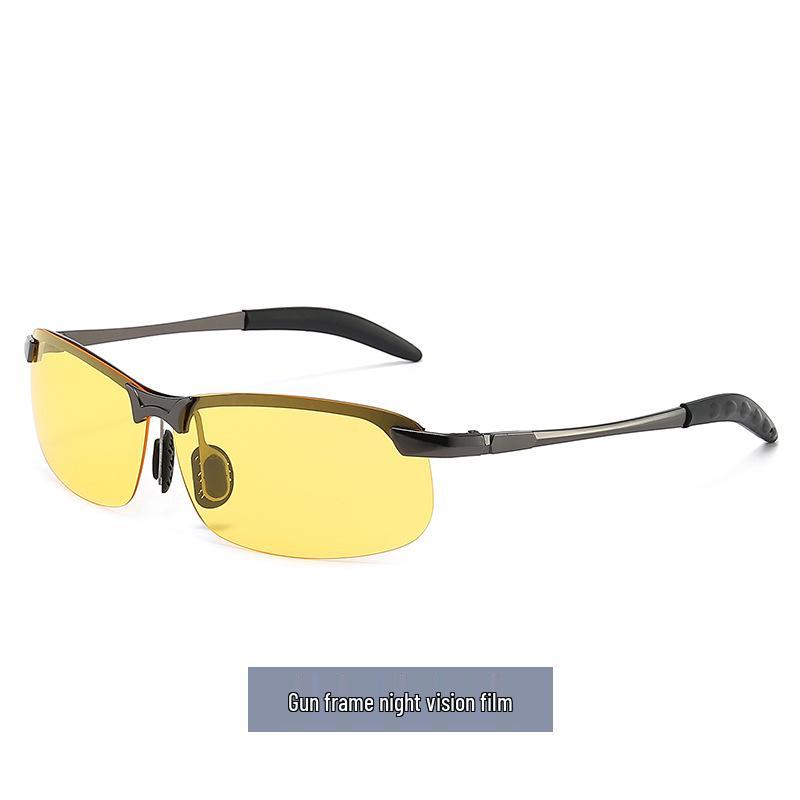 Smart Photochromic Zinc Alloy Sunglasses for Outdoor Fishing & Cycling - Day & Night Eye Protection
