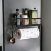 Magnetic Spice Rack Refrigerator Side Shelf Spice Storage Household Fridge Magnetic Shelf Space Saving Kitchen Organizer Rack