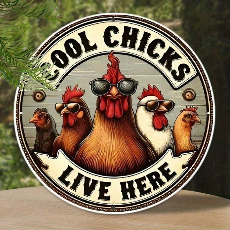 Pastoral Style Metal Decorative Painting for Farms & Cafes