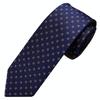 [Michiko London] Bonded fabric with lining for added volume. Made in Japan. KOSHINO brand tie. Small pattern. 100% silk. Unisex. MKJ-023 (Navy)