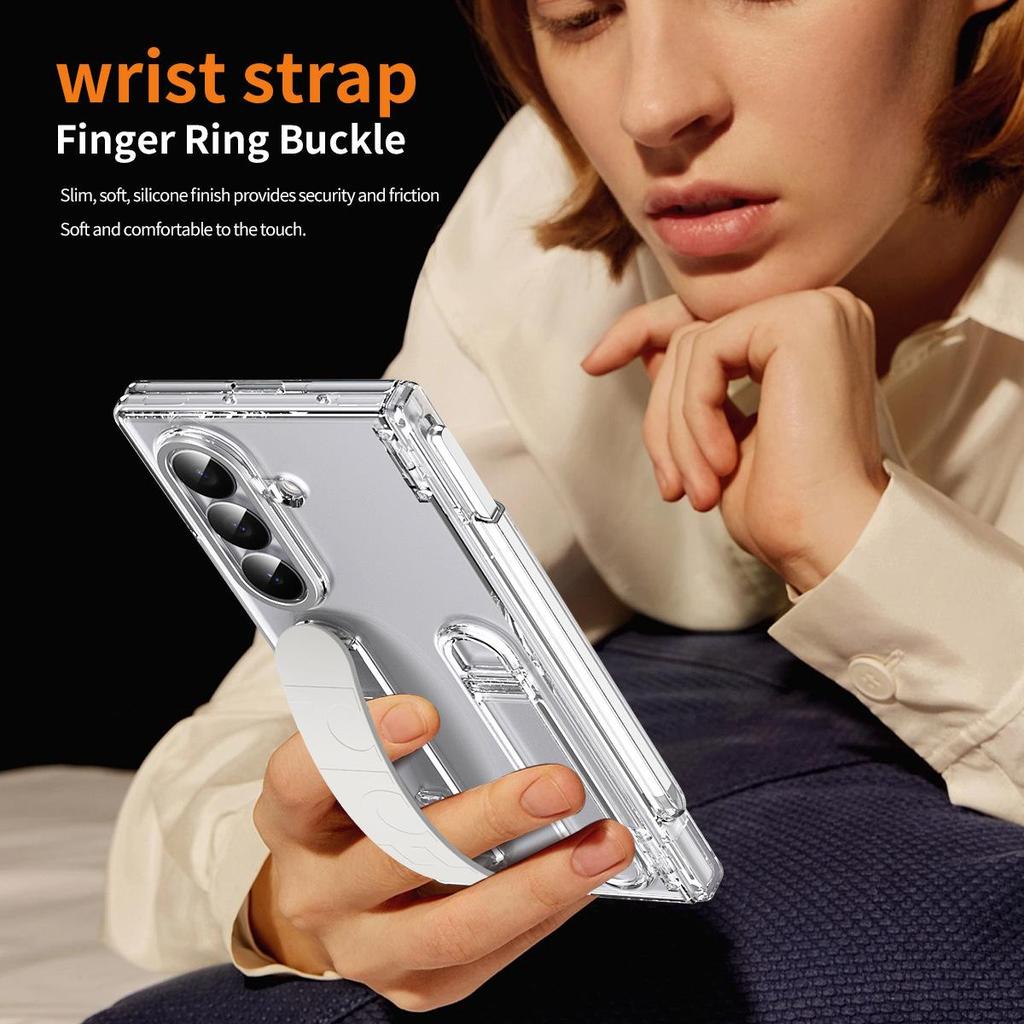 Anti-Fall Case with Pen Holder & Wrist Strap for Samsung Z Fold 3-7