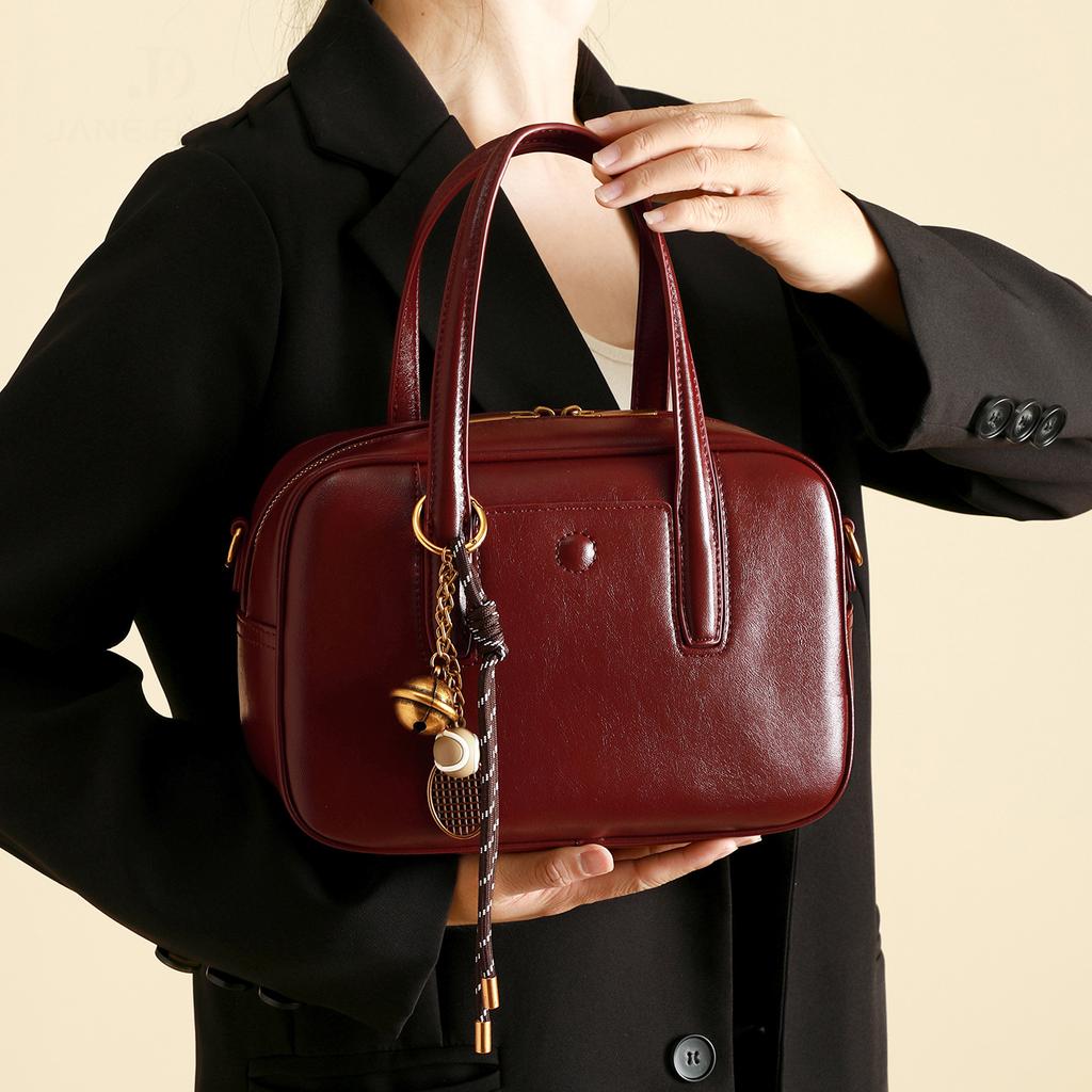 Fashion 2025 New Women's Red Wedding Bag Bridal Bag Niche Design One Shoulder Crossbody Handbag Mom Bag
