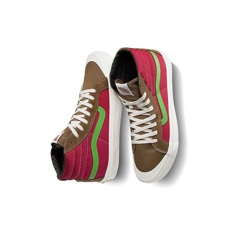 Vans Style 138 Ua Og Lx High Top Skate Shoes Unisex Sneakers Red Green Black VN0A45KDTPF