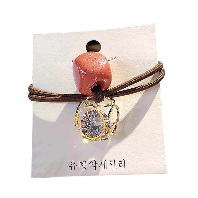 1Pcs  Head Rope Ins Hollow  Haircircle Fresh Women'S Hairtie