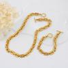 Solid Color Zirconia Crystal Tennis Bracelet & Necklace Set