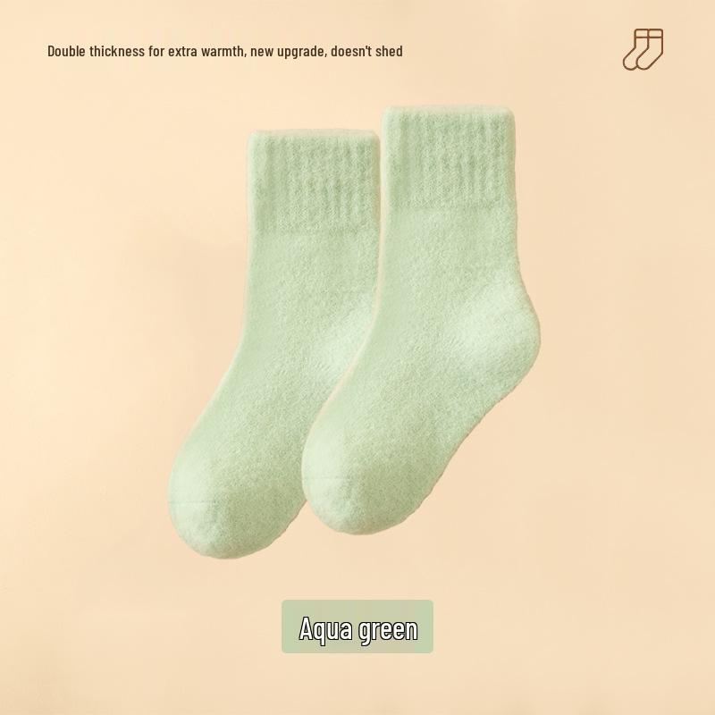 Cozy Fleece-Lined Winter Children's Over-the-Knee Socks - Thick, Warm, Anti-Pilling Candy Color