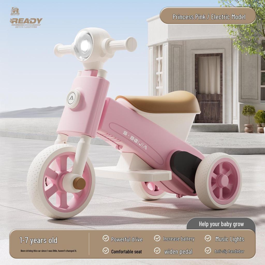 2025 Electric Balance Bike for Toddlers: 1-3 Years, Three-Wheeled, Entry-Level Scooter