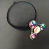 Metal Zinc Alloy Colorful Fingertip  Gyro Rotating Toy Triangle-leaf Hand Spinner Stress Reduction