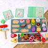 Cooking Experience Wooden Barbecue Toy Simulation Food Pretend Play Set  Play House