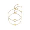Sweet Girl Stainless Steel Heart-shaped Hollow Adjustable Bracelet - A Simple Gift for Your Best Friend or Girlfriend Bracelet
