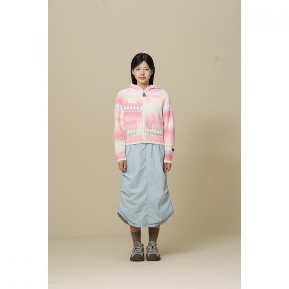 Gradient Nordic Cardigan  Pink 