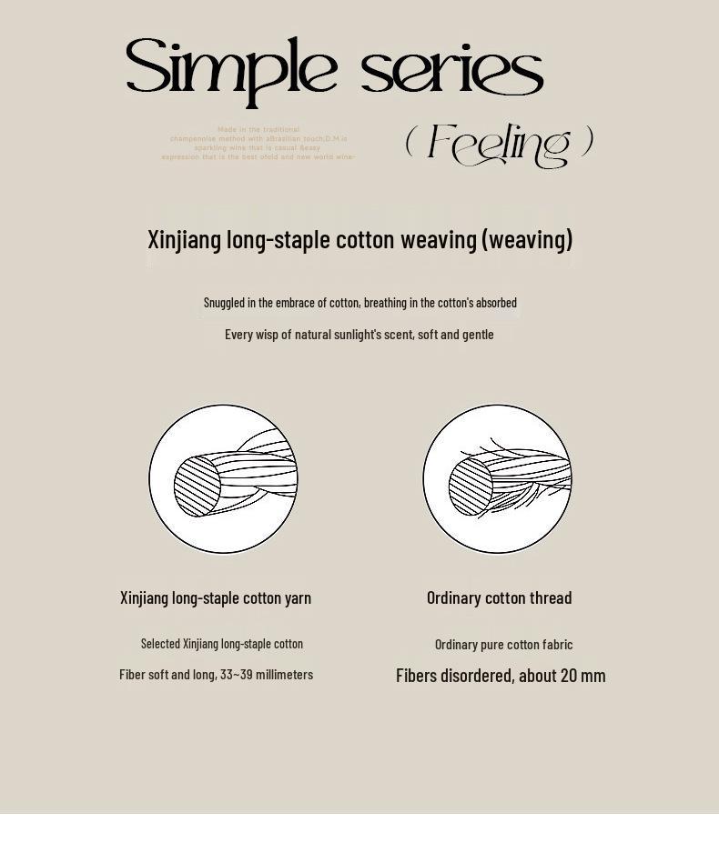 New 50x50 Double-Ply Yarn-Dyed Xinjiang Long-Staple Cotton Sateen Jacquard Piping 4-Piece Gift Set