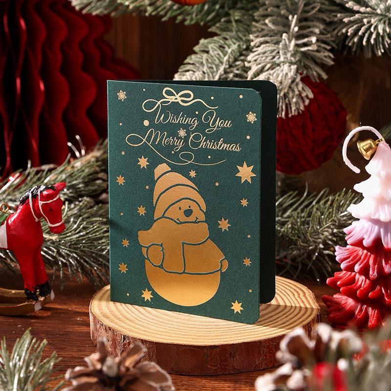 Hot Stamping English Christmas Cards, High-end Christmas Tree Gifts, Gifts for the Elderly, Flower Bouquets, Store Decorations, Small Cards