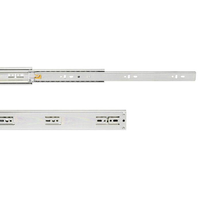 Coulisses pour tiroirs - emuca - 400mm - acier zingué - charge 35kg - hauteur 45mm