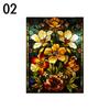 Colorful Stained Glass Film Self-adhesive Frosted Opaque Window Film Toilet Hotel Club Art Decoration Privacy Window Films