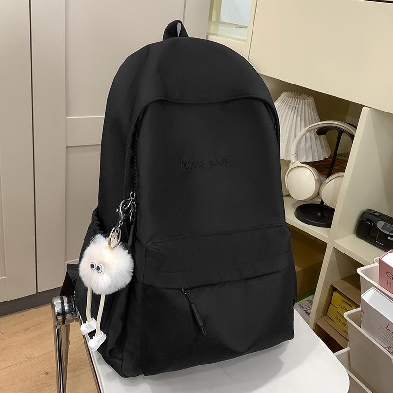 New Elementary School Student Schoolbag for Girls Junior High School Students with High Looks Letter Backpack