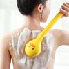 Adorable Canard Jaune Brosse de Bain à Poils Doux pour Adultes et Enfants - Manche Long Grattoir pour le Dos