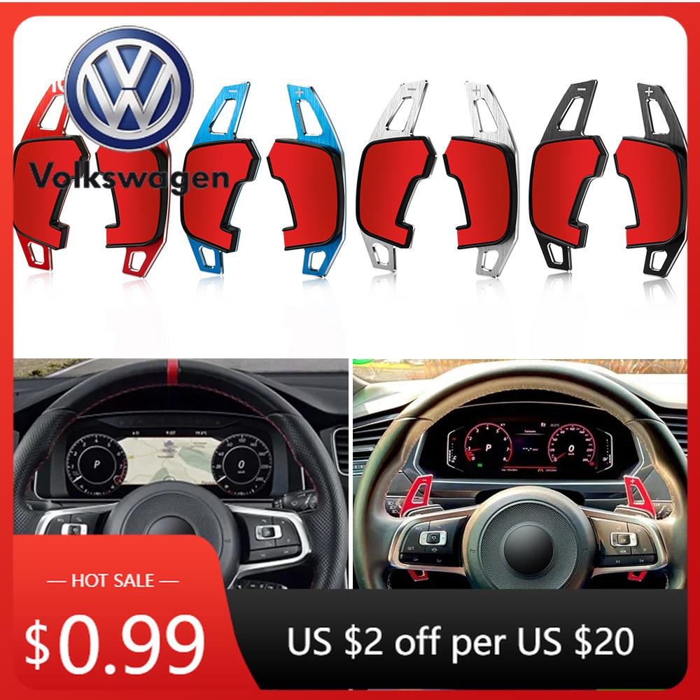 2026 Hot VOLKSWAGEN Car Steering Wheel Paddle Shift Extend Shifter Sticker For VW Golf 7 7.5 GTI MK7 GTE GTD RLINE Volkswage Jet Zf6