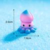 Mini Marine Life Cartoon Dolphin Crab Cuttlefish Octopus Micro Landscape Dollhouse Home Decor Car Interior Desktop Ornament