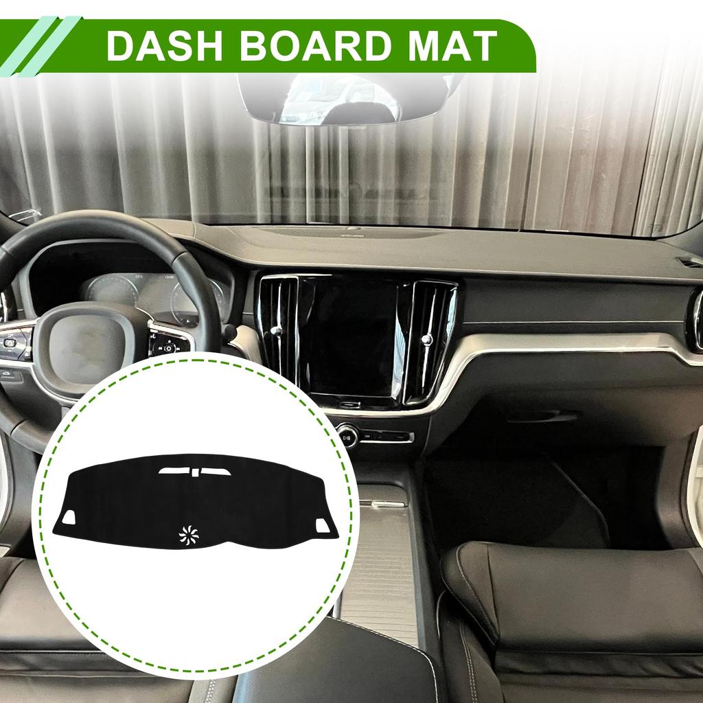 HOPESPANNER Dashboard Mat for Volvo Dashboard Protective Car Dash Suede Reduces Interior Custom Drive Only S60/V60/XC60 (2018-2022), Cover, Mat, Mat,