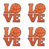 10pcs Wholesale Sports Theme Embroidered Patches On Clothes Jackets Cartoon Basketball Decoration Iron On Patches For Clothing 