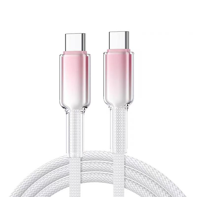 120W Dual Type-C Fast Charging Cable for Apple 15/16/17, Huawei, Vivo Phones (6A)