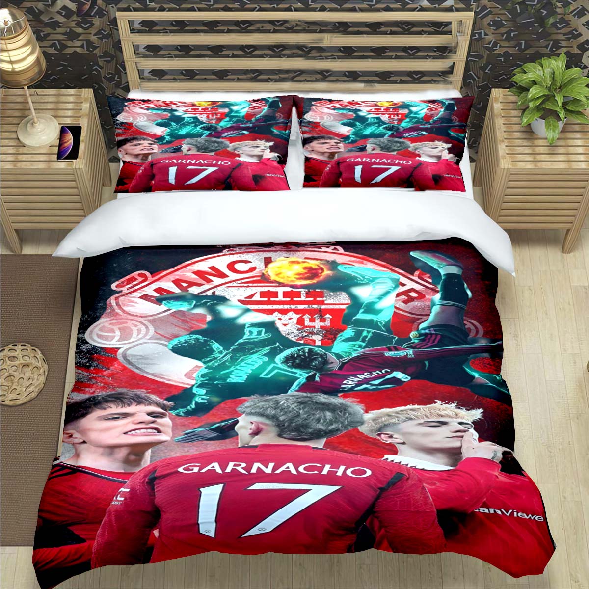 

Испания Футбол Кайнозойская Звезда А-Алехандро Г-Гарначо Комплекты Постельного Белья Набор Постельных Принадлежностей Пододеяльник Комплект Одеяла Комплект Постельного Белья Подарок EU Twin 135x200cm