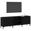 TV Cabinet Set Black Oak Effect 150 X 30 X 50 Cm