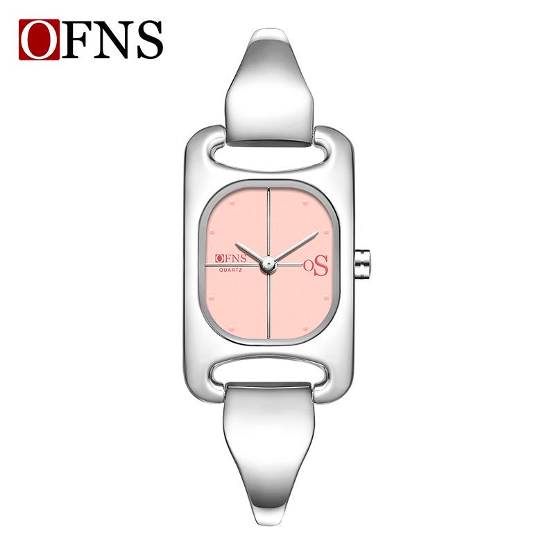 

Oufanni Elegant Ladies Waterproof Square Quartz Wristwatch - Lightweight Luxury Alloy Design.