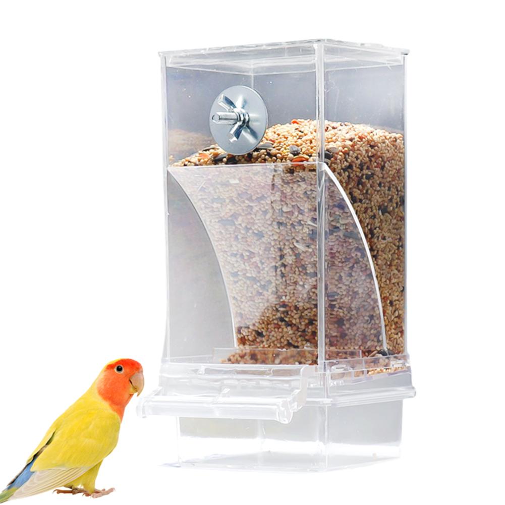 No Mess Bird Feeders Automatic Parrot Feeder Drinker Cage PhoenixBird Container Food For Parake Z7I9