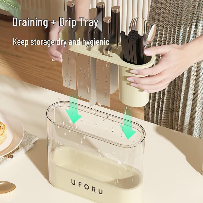 maxcook Kitchen Knife & Utensil Storage Drain Rack