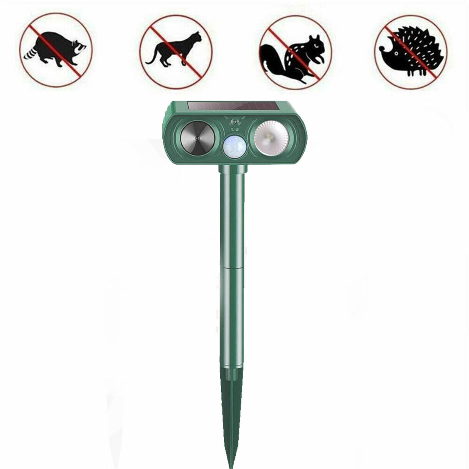 

Відлякувач тварин Ультразвукова сонячна енергія Outdoor Pest Cat Mice Sensor Pir Portable Repeller For Home Garden As shown