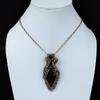 Copper Tourmaline Gemstone Pure Copper Wire Wrapped Handmade Pendant Jewelry For Her
