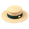 Yunibeosyeolkemiseuteuli Green Line Radia Beige Flat Fedora Summer Fedora