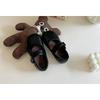 Girls Korean Style Retro Vintage Princess Leather Shoes Velcro Soft Sole Flat Shoes