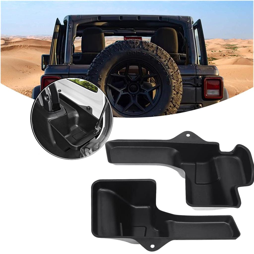 Rear Trunk Organizer Tray For Jeep Wrangler JL JLU Sahara Rubicon 2018- 2023 4 Doors Storage Stowing Tidying
