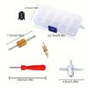 33Pcs Rust-proof Tire Valve Stem Installer Tool Set Multi Function Valve Removal Puller Tool  Cars